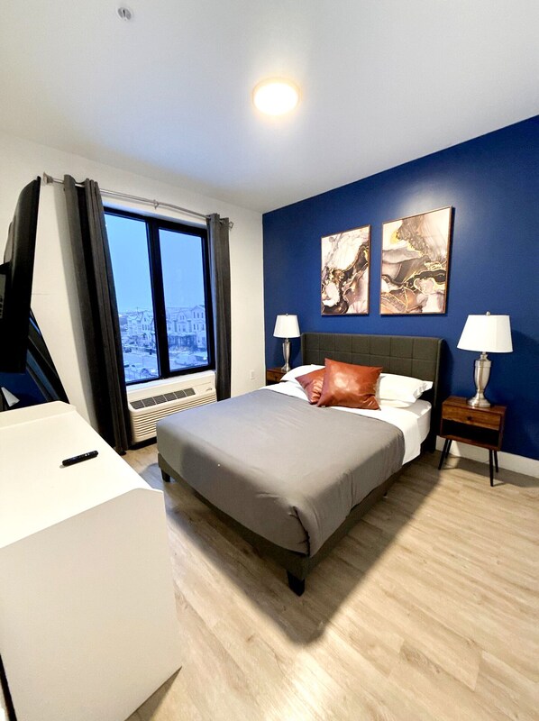 1 室のベッドルーム、アイロン / アイロン台、WiFi (無料)、ベッドシーツ