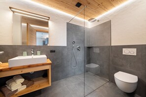 Ducha, secador de pelo, toallas