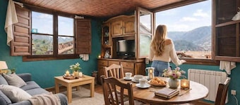 Montegrande Apartment Surrounded by Mountains with Shared Terrace and Wi-Fi