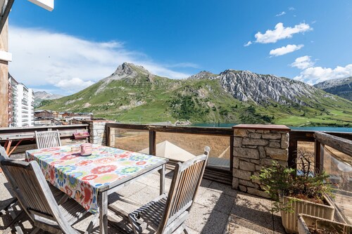 Appartement "Shamrock 2B" avec vue sur les montagnes, balcon et Wi-Fi