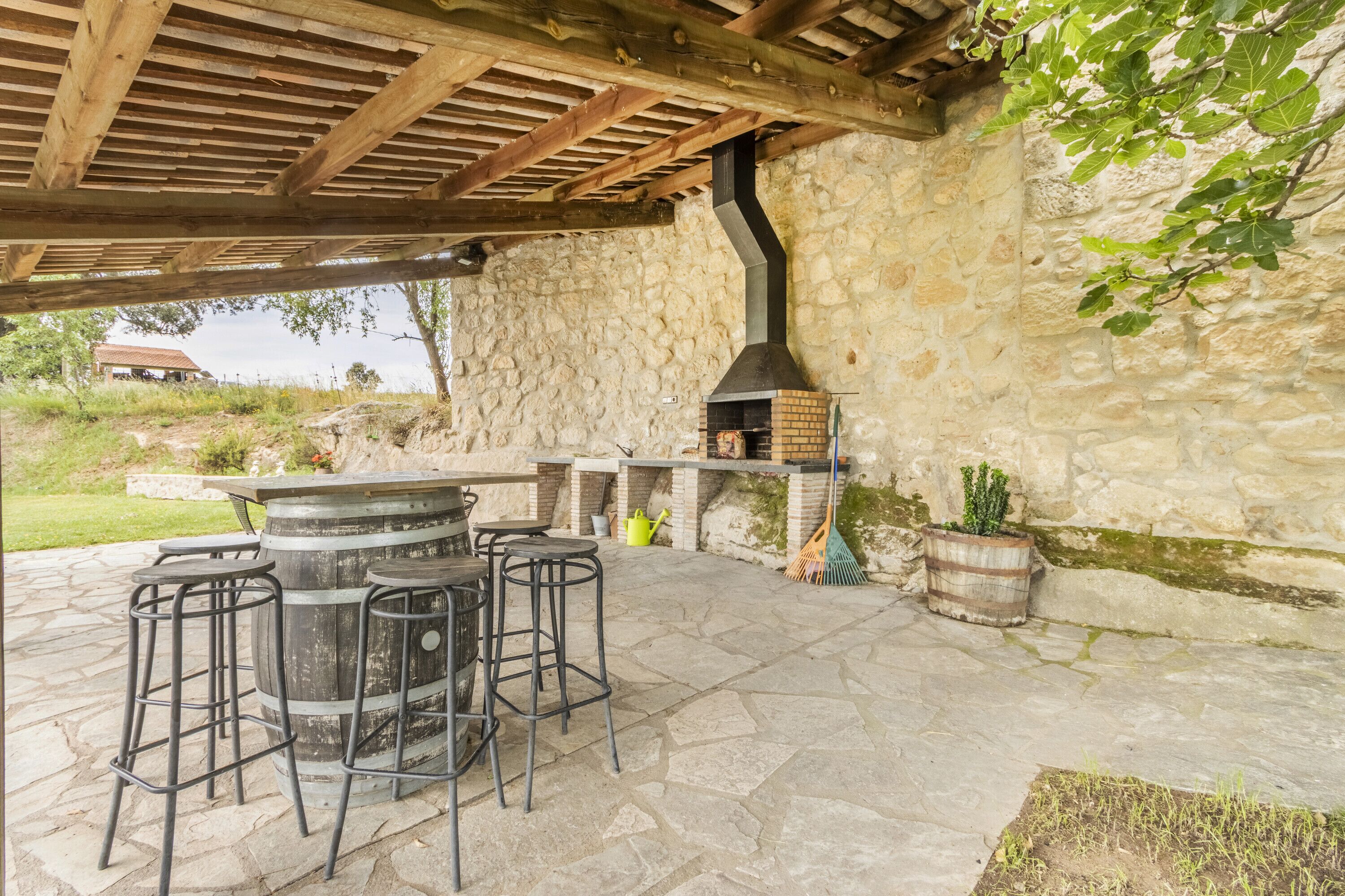 屋外ダイニングエリア