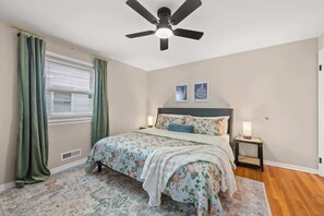 3 bedrooms, iron/ironing board, travel cot, free WiFi