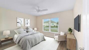 3 عدّة غرف نوم ومكتب ومكواة/لوح كي وواي فاي مجانًا