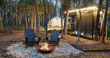 Mirrored Lost Lake Dome In Cosby - Your Ultimate Hideaway!