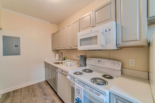 Microwave, oven, stovetop