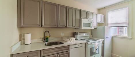 Microwave, oven, stovetop