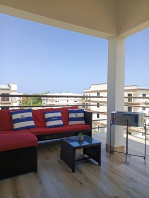 Terrace/patio -  Open concept space waiting to be discovered. 
Modern accessible & affordable.  (Buccoo)