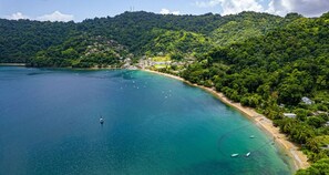 Sun-loungers, beach towels -  Open concept space waiting to be discovered. 
Modern accessible & affordable.  (Buccoo)