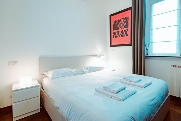 1 غرفة نوم وواي فاي وملاءات أسرّة