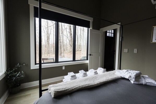 1 makuuhuone, vuodevaatteet