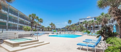 A heated pool