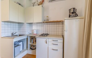 Frigorífic, placa de cuina i cafetera i tetera 