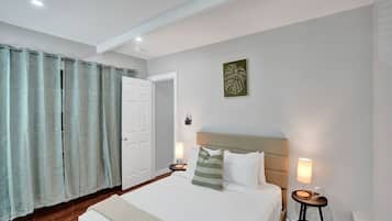 1 bedroom, iron/ironing board, travel crib, free WiFi