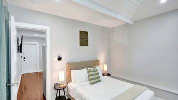 1 bedroom, iron/ironing board, travel crib, WiFi (free)