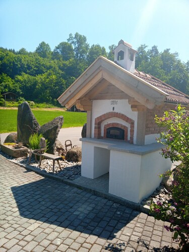 Holiday Home 'Ferienwohnung Bachblick' with Private Terrace, Wi-Fi and Air Conditioning