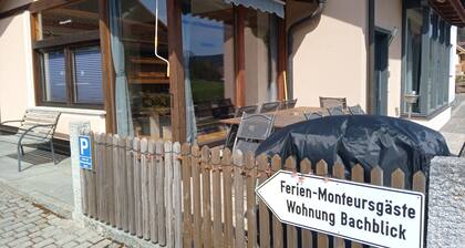 Maison de vacances 'Ferienwohnung Bachblick' avec terrasse privée, Wi-Fi et climatisation
