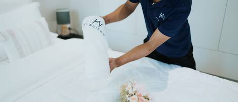 1 soverom, safe på rommet, strykejern/-brett og wi-fi (inkludert)