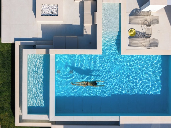 A heated pool
