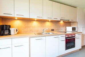 Fridge, microwave, oven, stovetop - Apartment in Tyrol near Ski Lift (Fügen)