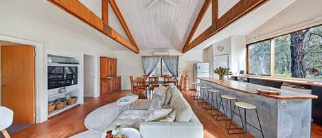 Télévision, cheminée