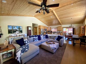 Smart TV, caminetto, lettore DVD, videoteca