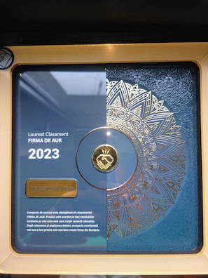 A certificate for Laureat Clasament from 2023, featuring a detailed mandala design and a central emblem.
