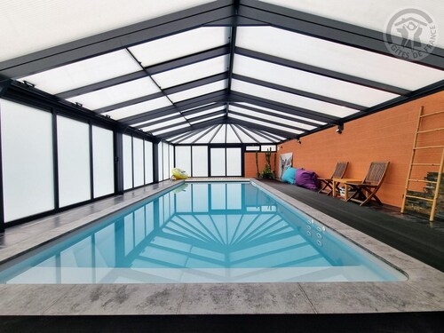 Cozy Retreat with Heated Pool, Jacuzzi, Sauna – Near Scenic Avesnois Park