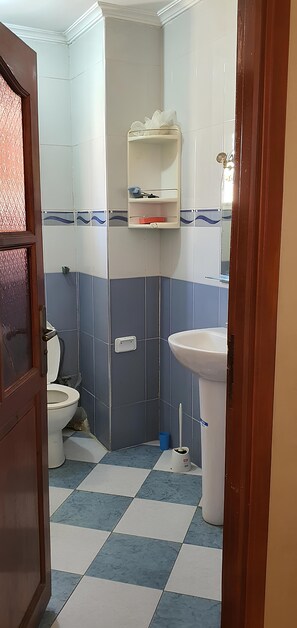 Serviettes fournies, savon, papier toilette