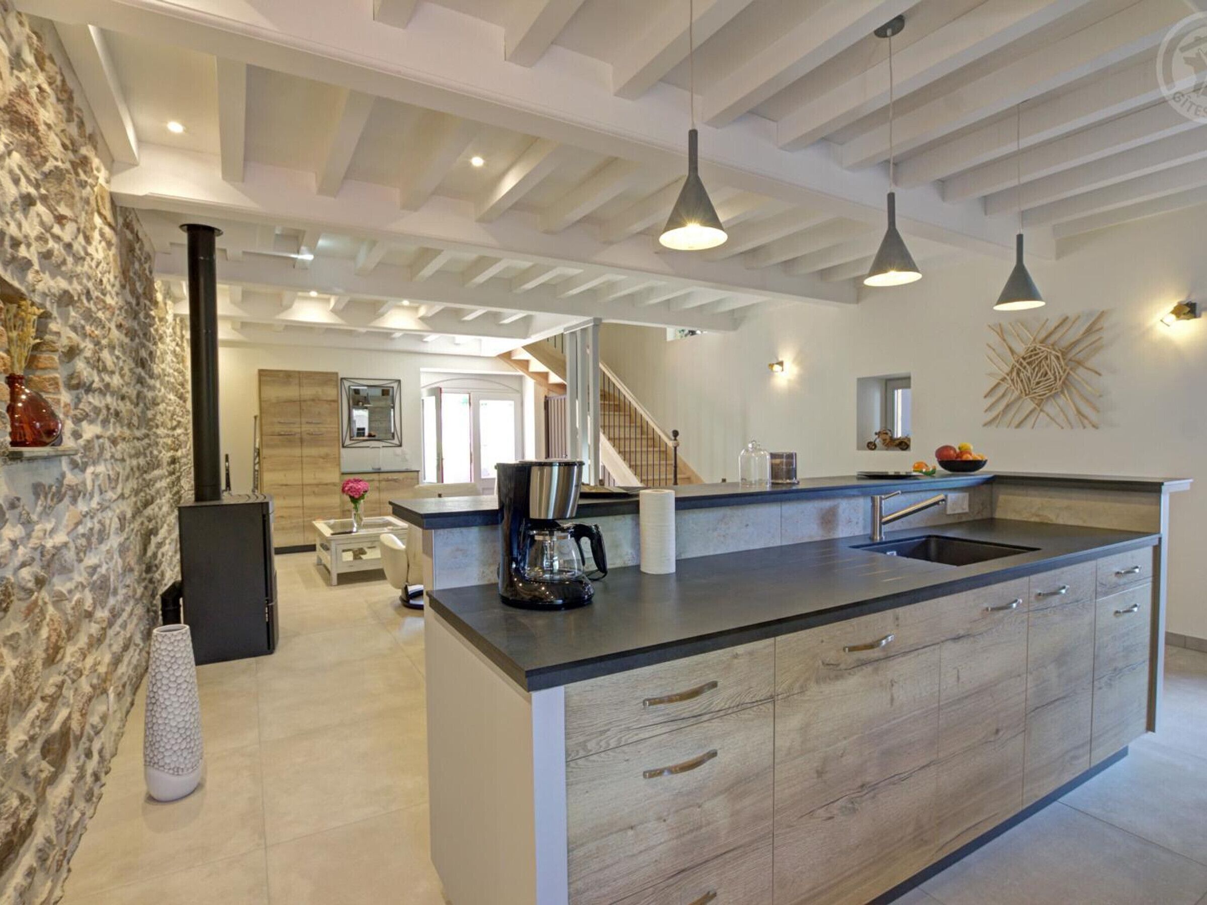 Fridge, microwave, dishwasher