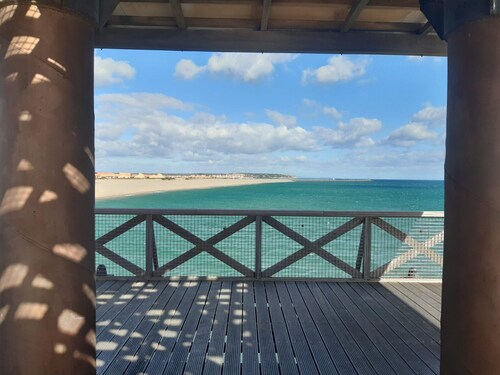 Villa T3 Mezzanine, 6 ppl, Beach Access, Parking, Pets Allowed