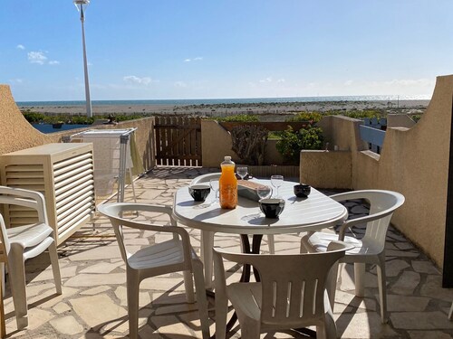 Villa T3 Mezzanine, 6 Pers., Strandzugang, Parkplatz, Haustiere erlaubt
