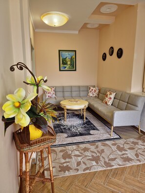 Apartment, 1 Bedroom, Smoking, Balcony | Living room - Apartment in Durres Volga (Durrës)