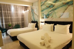 Habitación junior | Sábanas de algodón egipcio, ropa de cama de alta calidad y edredón 