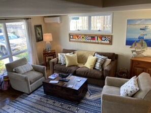Living area - Cheerful condo on the West End across from Moors. (Provincetown)