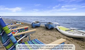 Accommodatie ligt op het strand