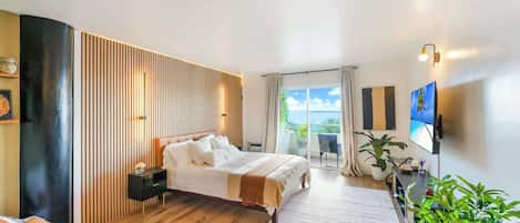 1 غرفة نوم ومكواة/لوح كي وواي فاي وملاءات أسرّة