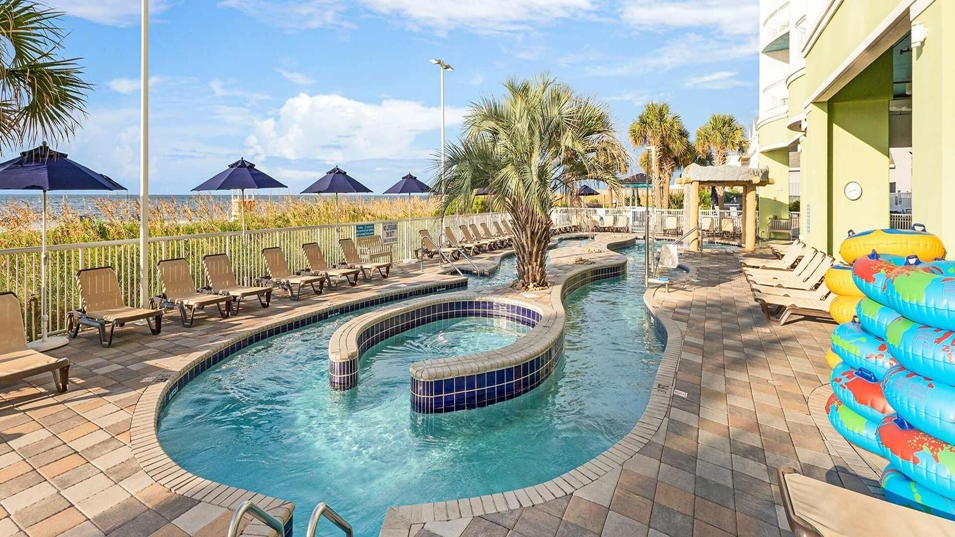 A heated pool