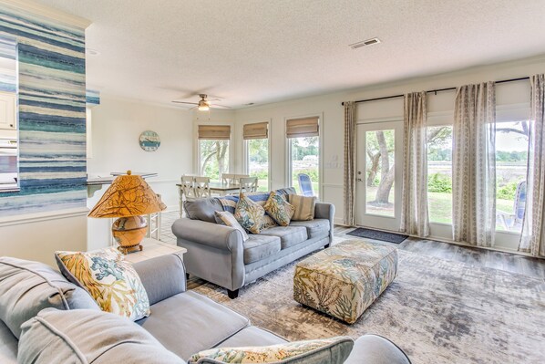 House (3 Bedrooms) | Front of property - Walk to Marina: Pet-friendly Little River Home! (Little River)