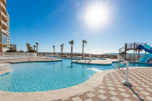 Indoor pool, a heated pool