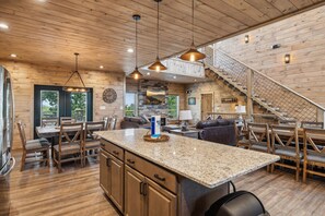 Cabin, 5 Bedrooms | Private kitchen | Fridge, oven, coffee/tea maker, toaster - Moonshine Mountain Lodge 5 Bedroom Cabin by RedAwning (Sevierville)