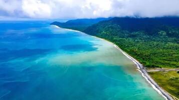 Standaard huisje, balkon, uitzicht op strand | Een bureau, een laptopwerkplek, gratis wifi