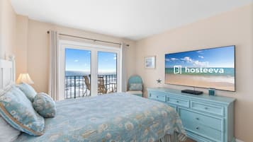 Apartamento Signature, 3 habitaciones, balcón, vistas a la playa | 3 dormitorios, decoración individual, mobiliario individual