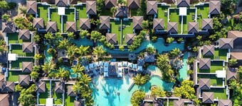 Resort Swim out Sunshine Sand Poolside Serenity