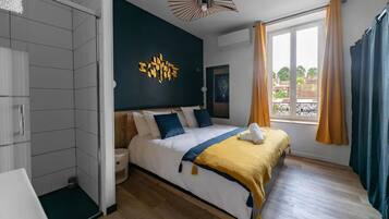 1 bedroom, iron/ironing board, travel crib, free WiFi