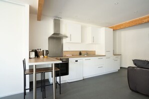 Fridge, microwave, oven, dishwasher - Large house with terrace (Saint-Sandoux)