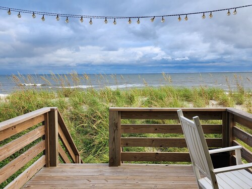 Mine, Mine, Mine - an oceanfront 3-bedroom/2-bathroom house on Oak Island, NC.