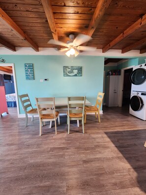 Dining - Mine, Mine, Mine - an oceanfront 3-bedroom/2-bathroom house on Oak Island, NC. (Oak Island)