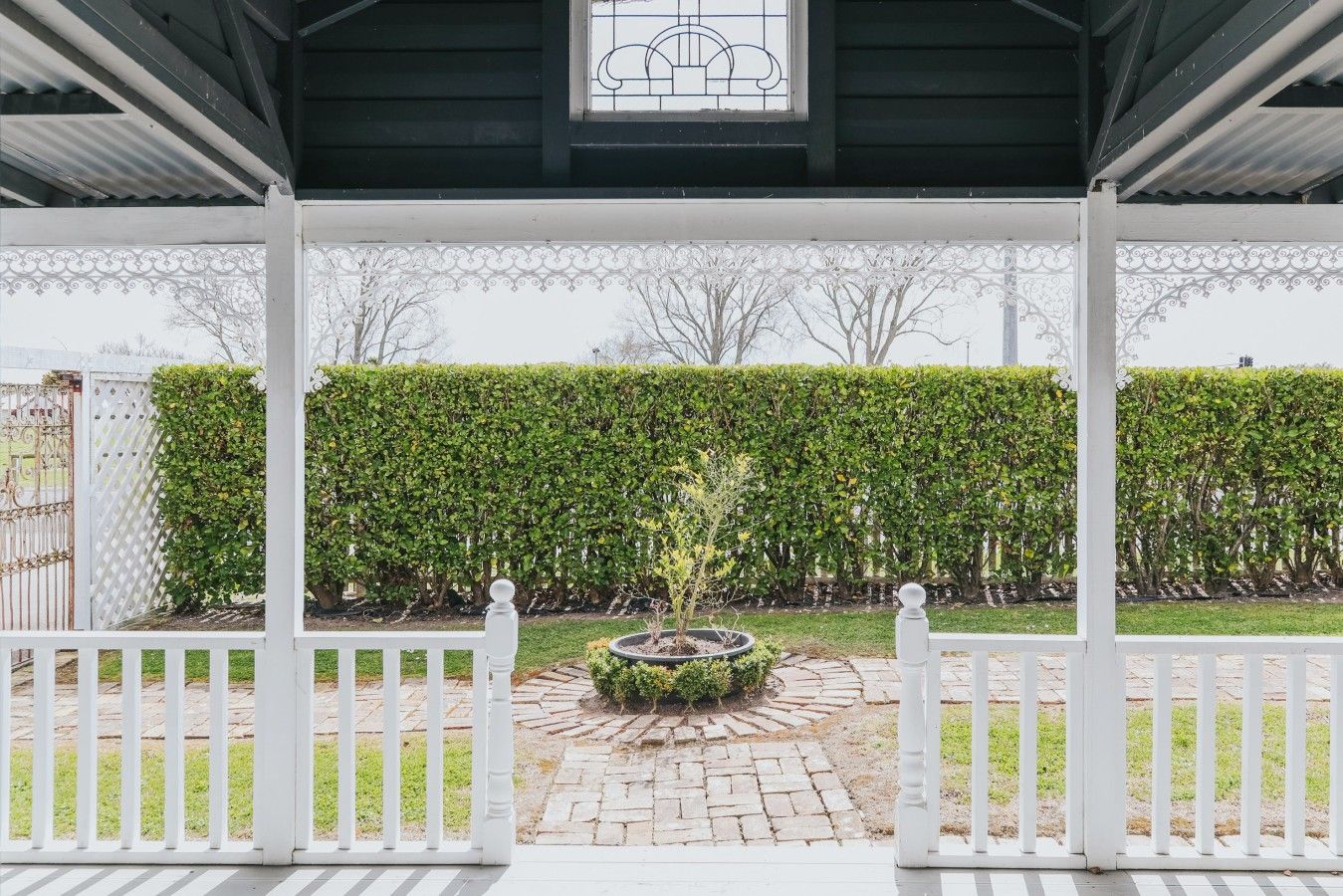 Veranda looking out to the garden