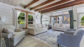 Smart TV, fireplace, foosball, offices