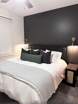 2 bedrooms, iron/ironing board, WiFi, bed sheets